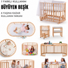 Bamgidoo PLAY  70×120 70x70 7 in 1 Büyüyen Beşik + Uyku Seti