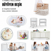 Bamgidoo PLAY BEYAZ 60×120 7 in 1 Büyüyen Beşik + Uyku Seti
