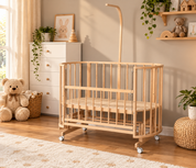 Bamgidoo PAPATYA 60x120 Kayın Ağacı Anne Yanı Beşik