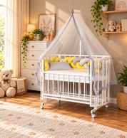 Bamgidoo PAPATYA 60x120 Kayın Ağacı Anne Yanı Beşik