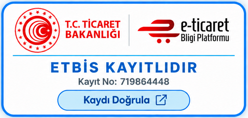 Bamgidoo ETBİS Kayıtlıdır. T.C. Ticaret Bakanlığı ve e-Ticaret Bilgi Platformu. ETBİS kayıt numarası 719864448.
